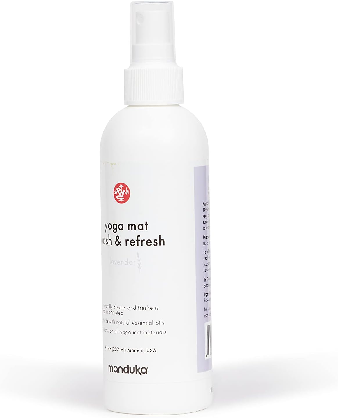 Manduka Lavender Yoga Mat Spray, 100% Natural, 8 oz