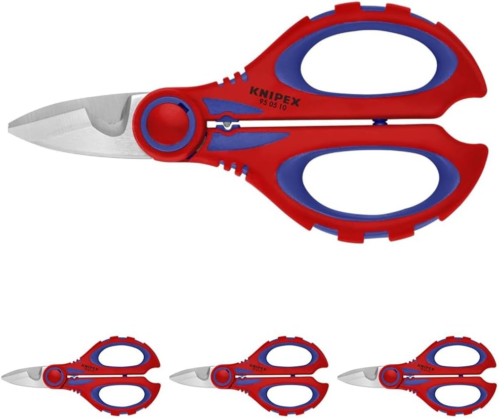 KNIPEX Electricians' Shears with Crimp Area for Ferrules, 6.25in