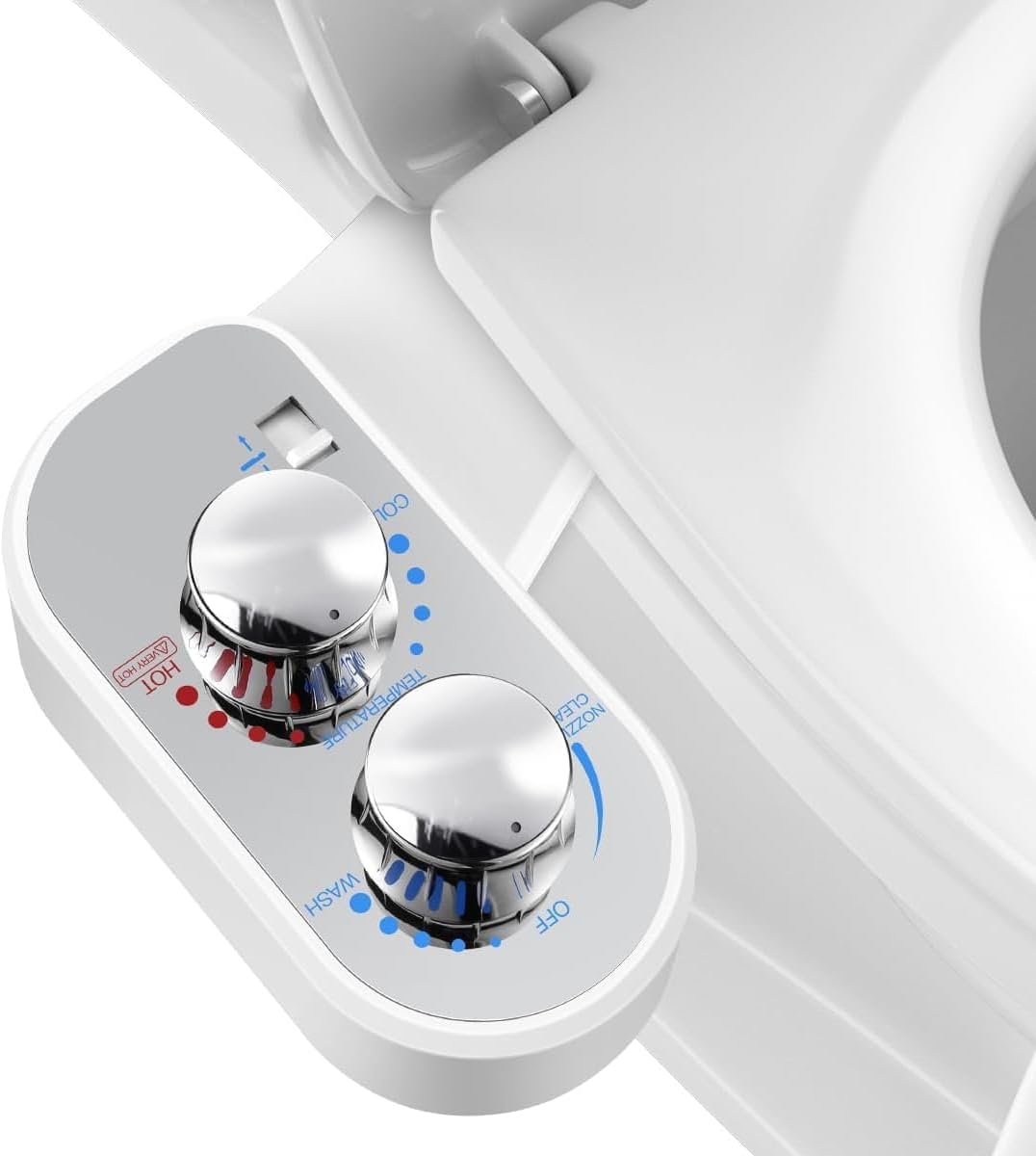Hot and Cold Bidet Attachment for Toilet - Ultra-Slim Comfort