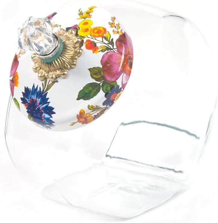 MACKENZIE-CHILDS Cookie Jar with Enamel Lid for Treats