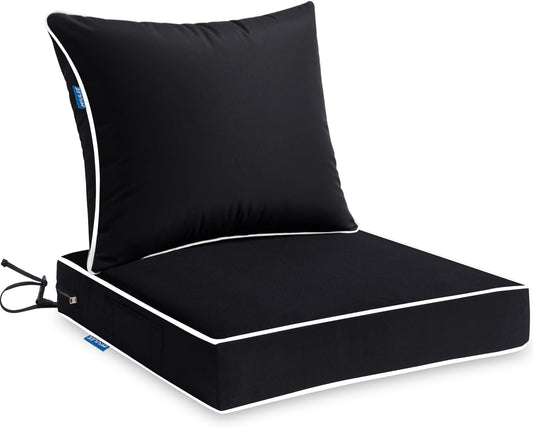 MIULEE Outdoor Seat Cushion Set for Comfortable Patio Seating