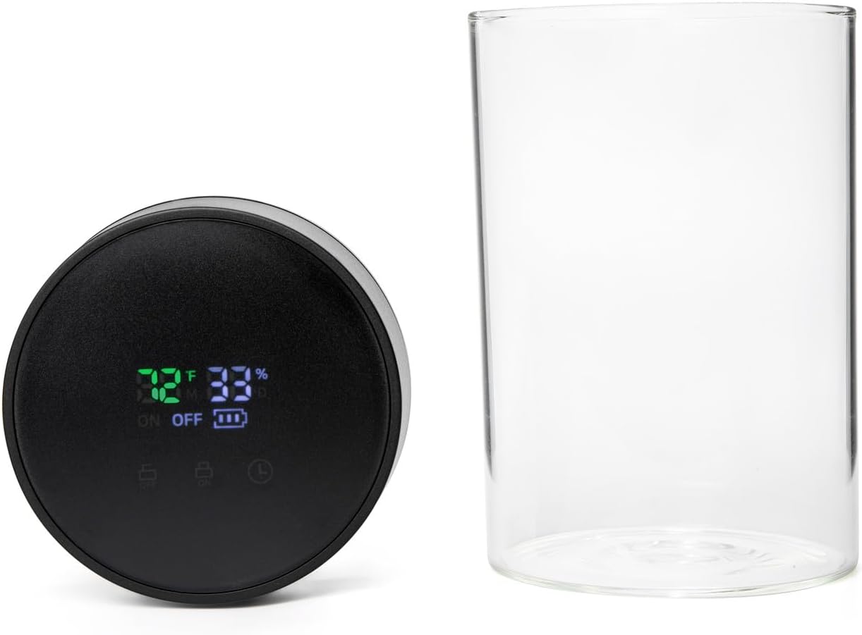 Herb Guard Auto-Cure Smart Jar Keeps Herbs Fresh for Months