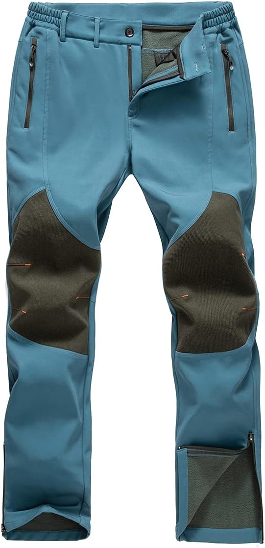 Gash Hao Mens Snow Ski Waterproof Softshell Pants for Winter