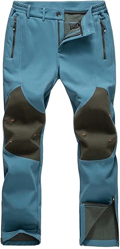 Gash Hao Mens Snow Ski Waterproof Softshell Pants for Winter
