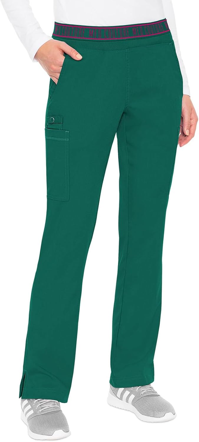 Med Couture Women's Yoga Pull-On Pant with 7 Pockets for Comfort
