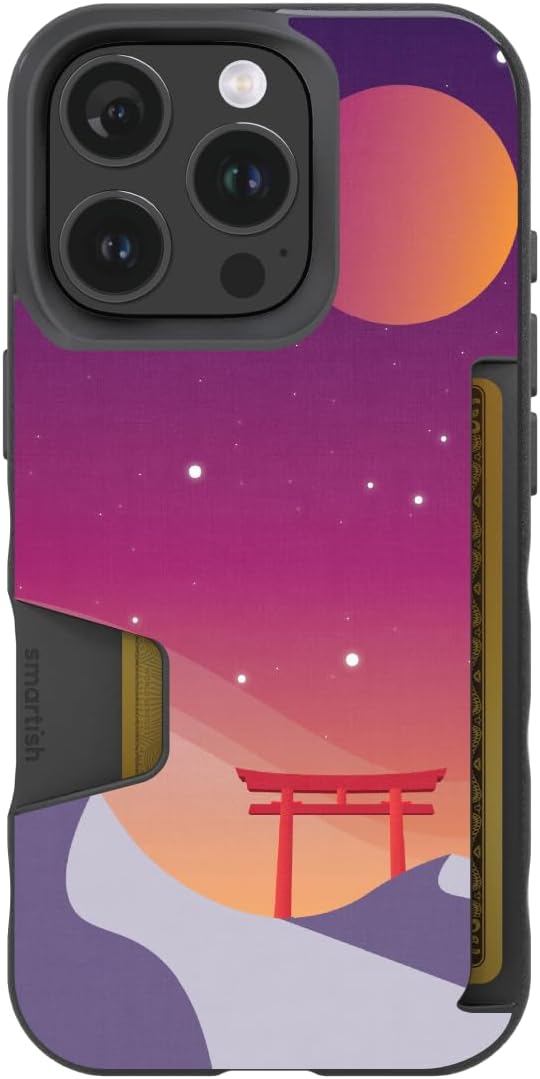 Smartish Total Eclipse iPhone 16 Pro Wallet Case - Slim & Secure