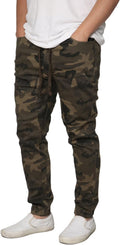 Stylish Men's Stretch Jogger Pants with Drop Crotch by URBANJ