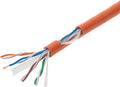 Cat6 1000ft UTP Orange Ethernet Cable - Gigabit Bulk Roll 23AWG