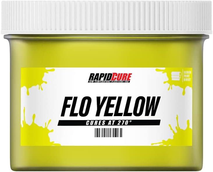 Rapid Cure Screen Printing Ink Fluorescent Yellow for Fabrics