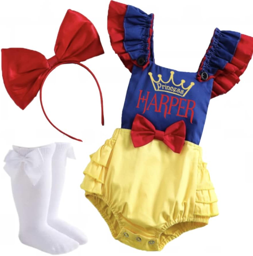 Baby Birthday Costumes Princess Dress Customized Romper for Girls