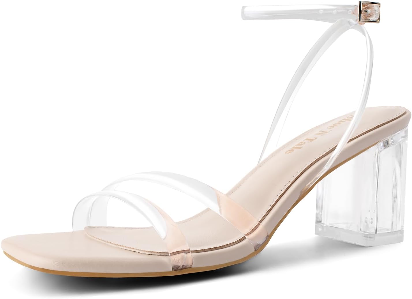 Shoe'N Tale Strappy Heels for Women with Chunky Block Design