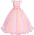 Flower Girls Maxi Dress Bridesmaid Pageant Party Princess Gown Fashion