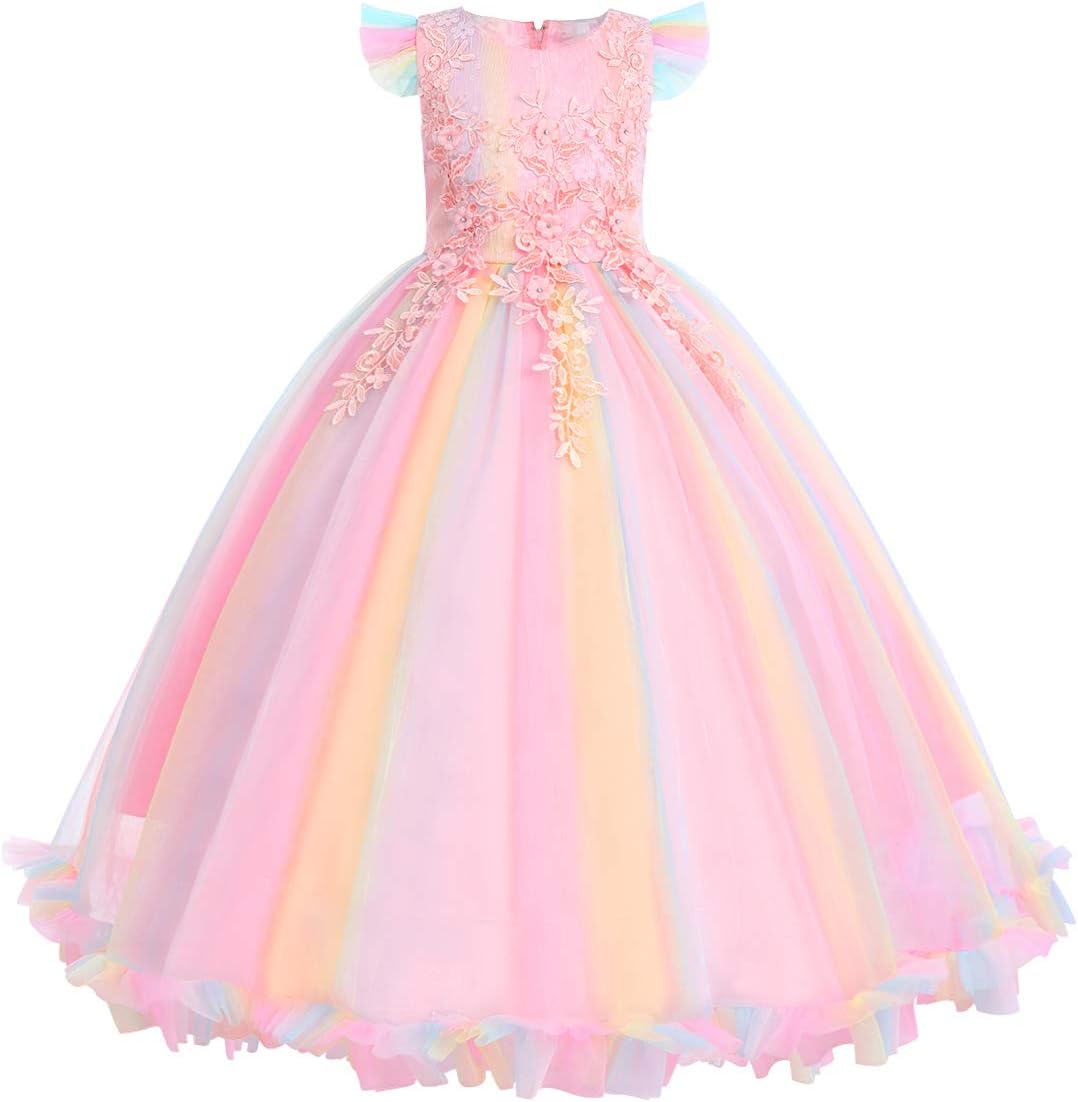 Flower Girls Maxi Dress for Weddings and Special Occasions