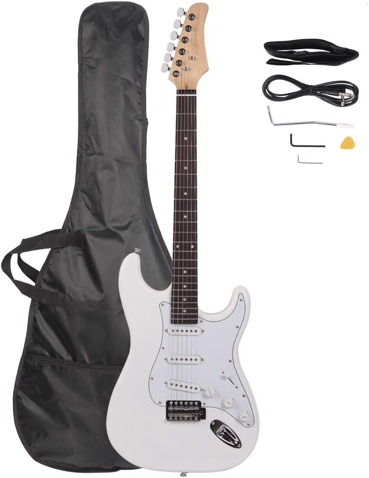 39 Inch Rosewood Fingerboard Electric Guitar for Beginners
