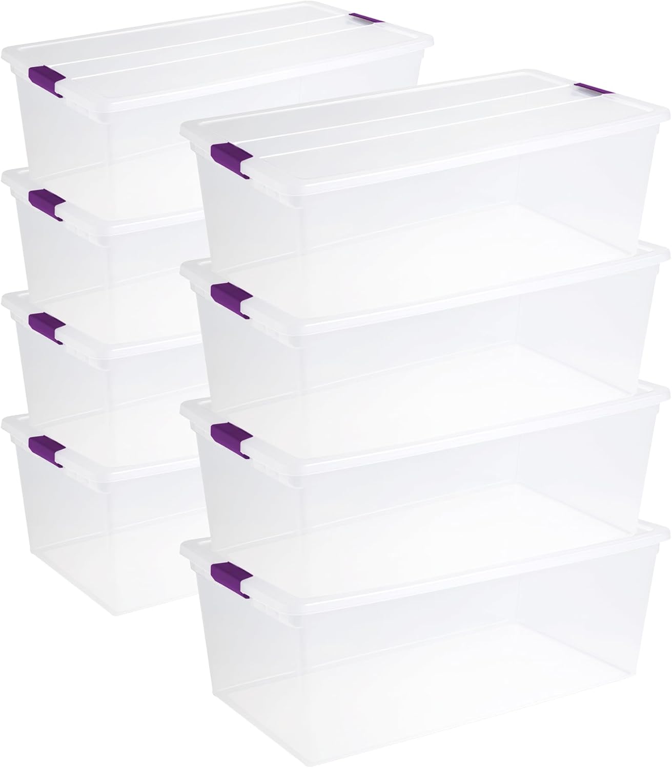 Sterilite 110 Quart ClearView Latch Box for Home Storage Needs