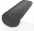 Dark Gray Faux Fur Table Runner 24 x 60 in - Plush Holiday Accent