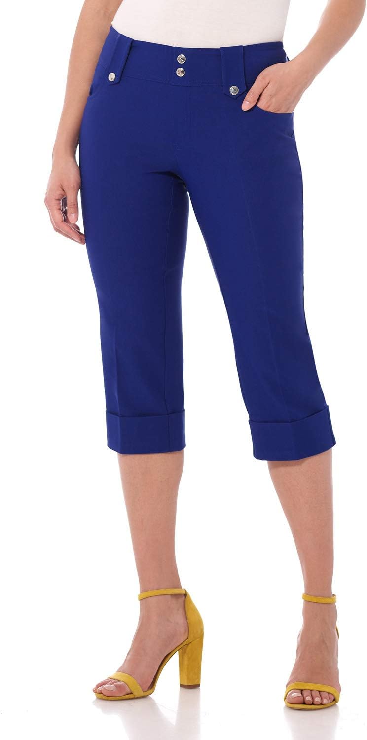Rekucci Modern Classic Pull-On Capri Pants for Women - Stylish Fit