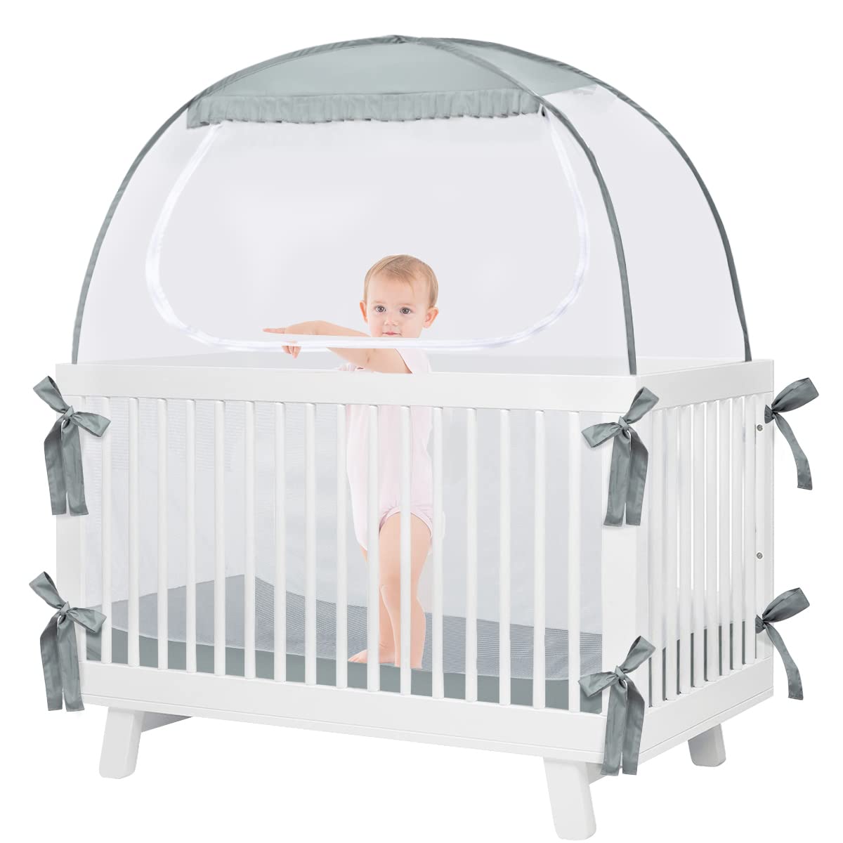 Pop-Up Baby Crib Tent - Keep Baby Safe!