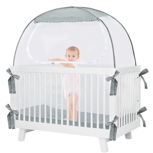 Pop-Up Baby Crib Tent - Keep Baby Safe!