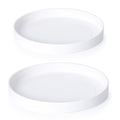 Phoenix Vine 12 in Plant Saucer Set of 2 - Heavy, Matte White