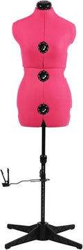 Pink Adjustable Dress Form Mannequin for Sewing Size 6-14 - Pin-able
