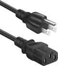 3-Prong TV Power Cord Cable Replacement 6 Ft - Stable Power for LG TVs