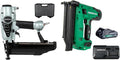 Bundle of Metabo HPT Finish Nailer and 18V Brad Nailer Kit - Versatile