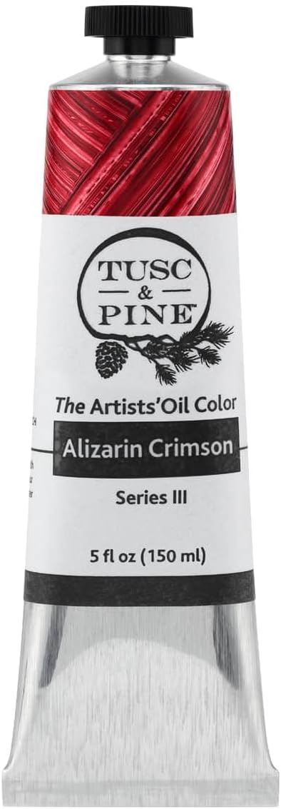 Tusc & Pine Artist Oil Paint - Alizarin Crimson for Professionals