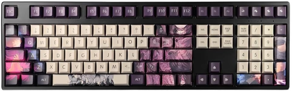 FKZ Anime Keycaps - Custom 108 Keys for Mechanical Keyboards
