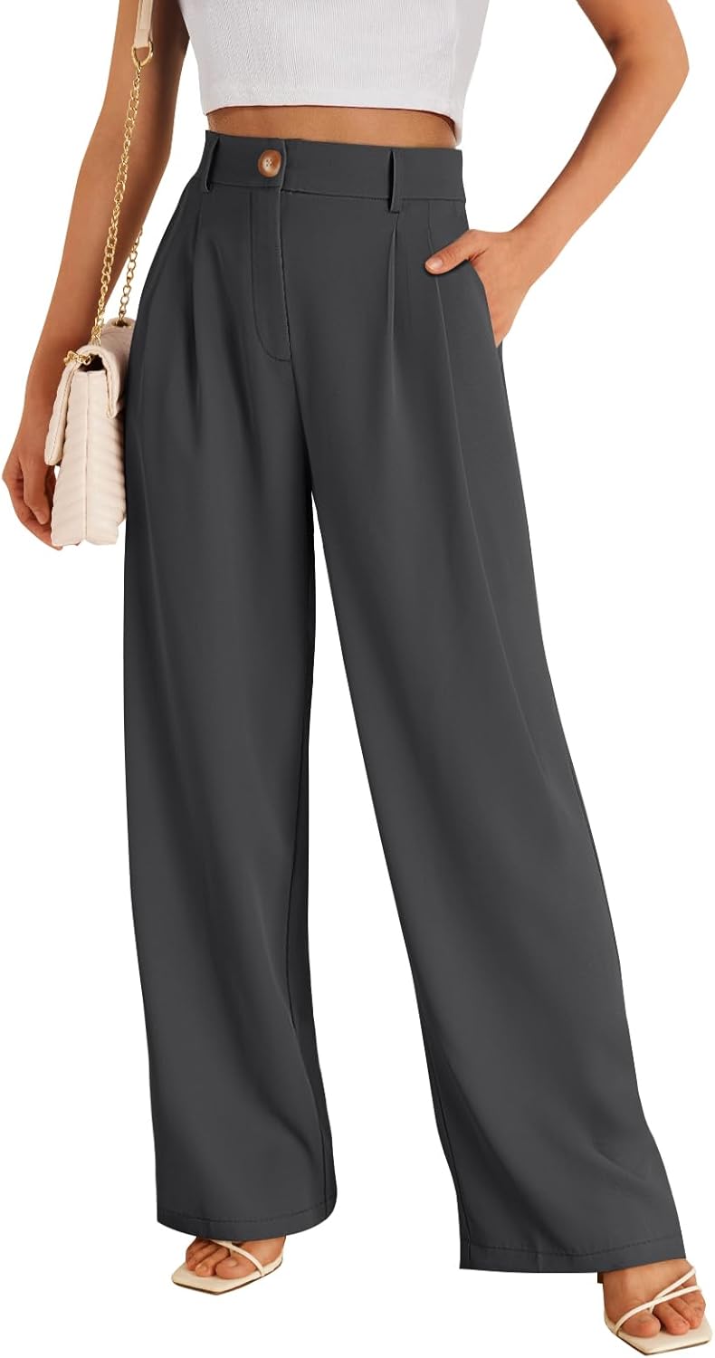 LILLUSORY Wide Leg Dress Pants for Stylish Everyday Wear