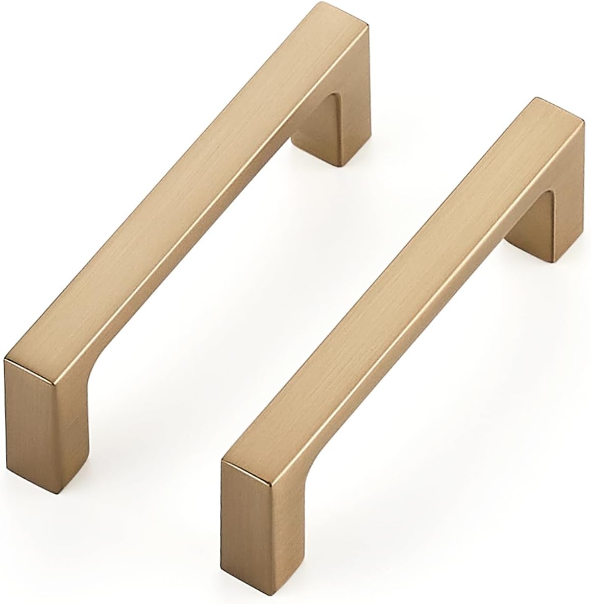 Ravinte 10 Pack Solid 3 Inch Square Cabinet Handles in Bronze