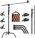 Heavy Duty C Stand with Boom Arm - Stable Studio Support