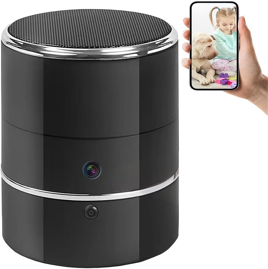 LVBOAT 32GB HD1080P Bluetooth Speaker Camera: WiFi Security Cam with 240 Motion View