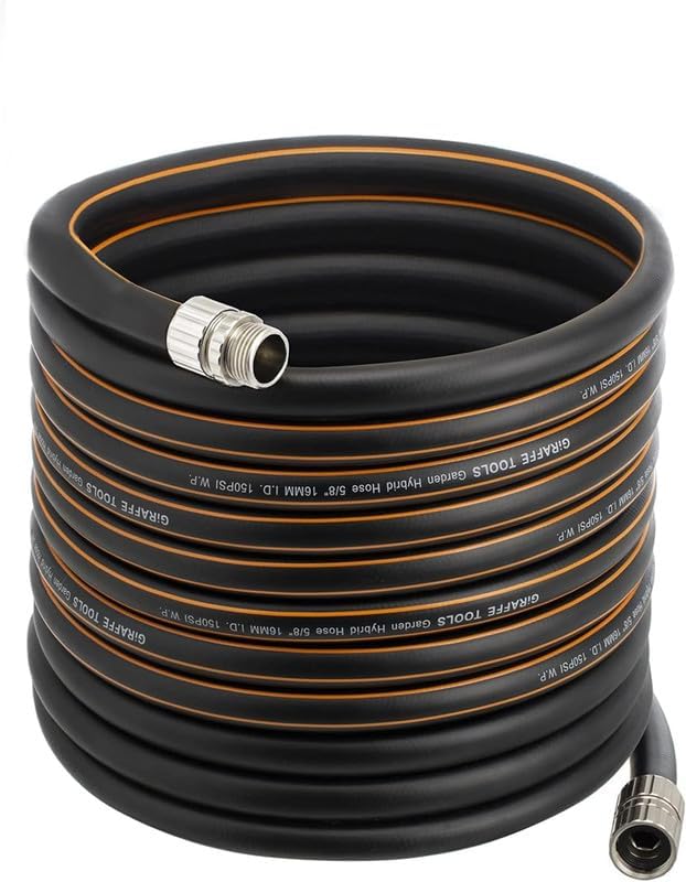 Giraffe Tools 75ft Heavy Duty Garden Hose - Custom Length, No Kink