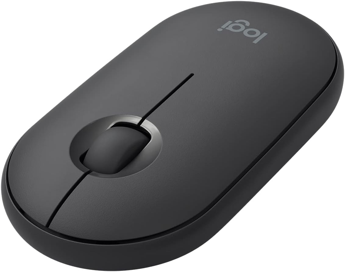 Logitech Pebble Silent Wireless Mouse - Quiet Clicks, Dual Connectivity