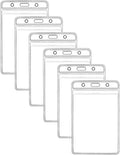 Vertical ID Badge Holders 400 Pack - Sealable Waterproof Clear Holders