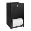 Matte Black 2 Roll Stainless Steel Commercial Toilet Paper Dispenser