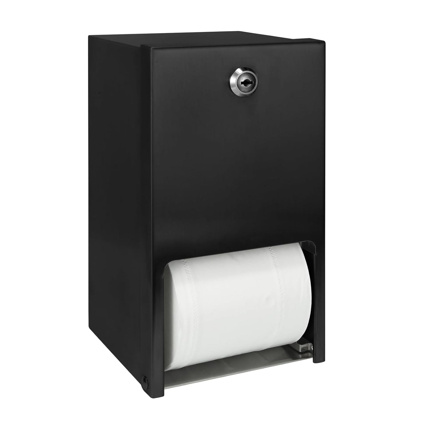 Matte Black Stainless Steel Commercial Toilet Paper Dispenser