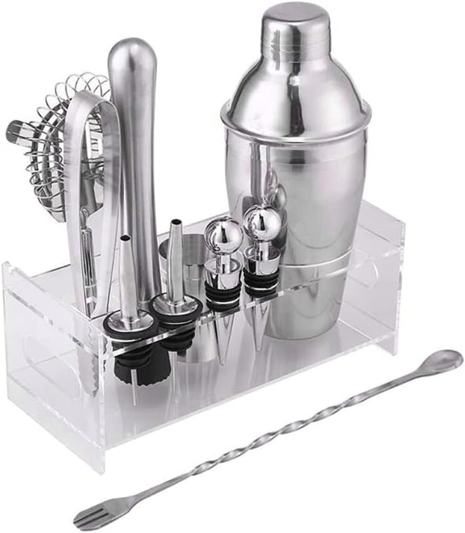 Veemoon Cocktail Mixing Kit - 12pcs Stainless Steel Set