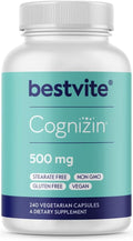 BESTVITE Cognizin Citicoline 500mg (240 Veg Caps) - Focus & Memory