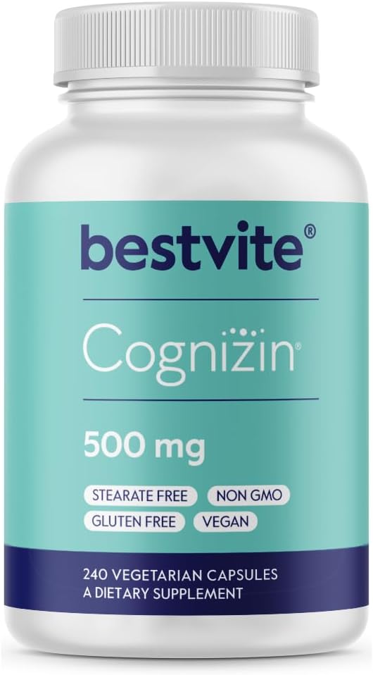 BESTVITE Cognizin Citicoline 500mg for Memory and Focus