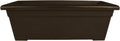 Romana 28in Planter in Chocolate - Durable Outdoor Trough