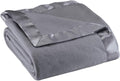 Luxurious OakRidge Satin Fleece Blanket for Year-Round Comfort