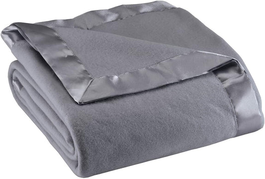 OakRidge Satin Fleece Blanket for Cozy Comfort All Year
