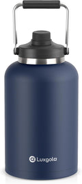 128 oz Insulated Water Bottle Dark Blue - One Gallon Stainless Jug