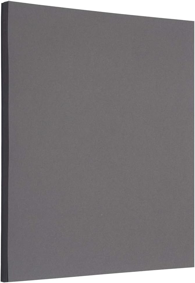 JAM PAPER Matte Dark Gray 28lb Paper for All Your Needs