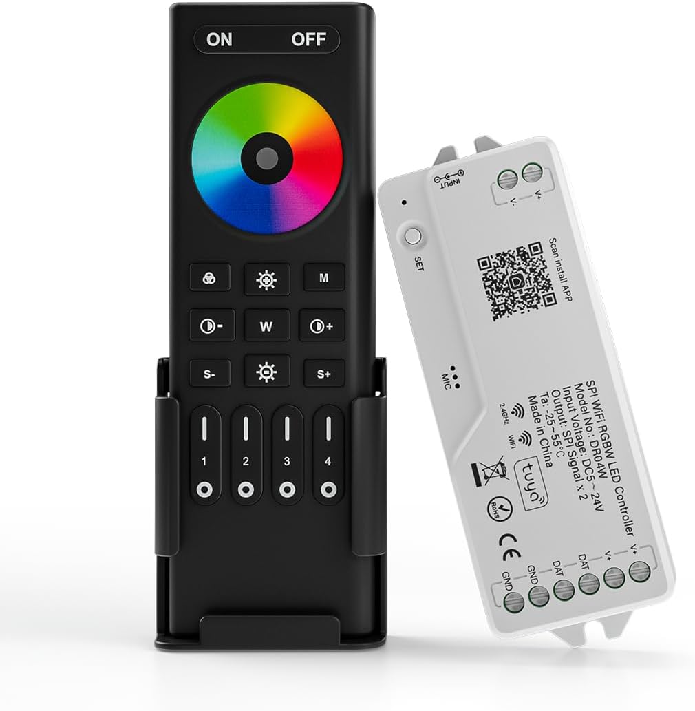 BTF-LIGHTING 2.4G WiFi RGBW Controller for Smart LED Strips
