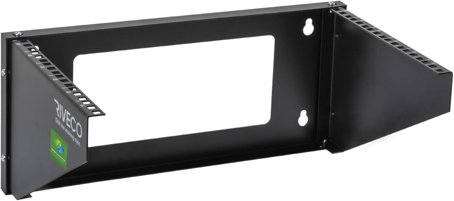 RIVECO 6U Wall Mount Rack for Network Equipment - Sturdy Design