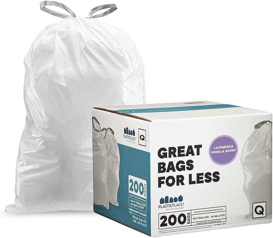 Plasticplace Lavender and Soft Vanilla Scented Garbage Can Liners
