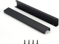 Satanga Edge Black Finger Pull 10in CC - Modern Concealed Handle